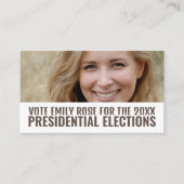 フォトバナー政治運動家 名刺 (正面)