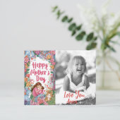 *~*フォトバニーお洒落ハート母の日AP72 シーズンポストカード (スタンド正面)