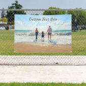 フォトバパーソナライズされたナー(付きカスタム文字) 横断幕 (インサイチュ)