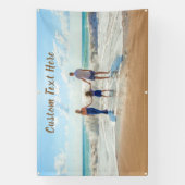 フォトバパーソナライズされたナー(付きカスタム文字) 横断幕 (縦)