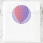 フォトバパーソナライズされたルーンシールの追加誕生日 ラウンドシール (バッグ)