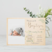 フォトバプテスマ招待状