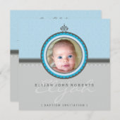 フォトバプテスマ招待 :: 空想の4SQ 招待状 (正面/裏面)