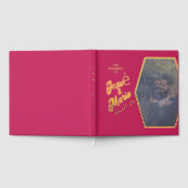 フォトバラレッド結婚のフォイルゲストブックの追加 ゲストブック (全面)