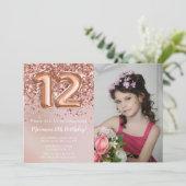 フォトバラ金ゴールドキッズガール12thバースデーパーティー 招待状 (スタンド正面)