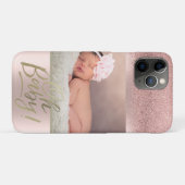 フォトバラ金ゴールドグラデーショングリッターOhベビー Case-Mate iPhoneケース (裏面(横))