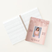 フォトバラ金ゴールドグリッターはglam diaryを乾ガーリーかす ノートブック (内部)