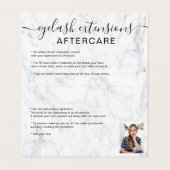 フォトバラ金ゴールドグリッター大理石アイアフターケア 名刺 (内部フラット)