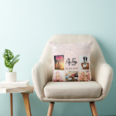 フォトバラ金ゴールドグリッター赤面ピンクキンセアニェラ クッション (椅子)