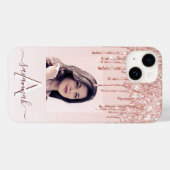 フォトバラ金ゴールドピンクドリップ Case-Mate iPhoneケース (裏面 (横))