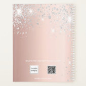 フォトバラ金ゴールド銀グリッターアポイントメント2025 プランナー手帳 (裏面)