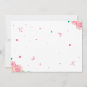 フォトバレリーナ誕生日の招待バレエパーティー 招待状 (裏面)