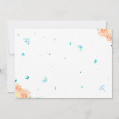 フォトバレリーナ誕生日の招待バレエ招待状 招待状 (裏面)