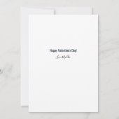 フォトバレンタインデーロブスターシーフードギャグカスタム シーズンカード (裏面)