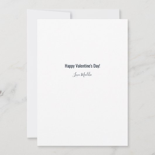 フォトバレンタインデーロブスターシーフードギャグカスタム シーズンカード (裏面)