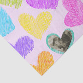 フォトバレンタインデー虹彩手描きハート 薄葉紙 (詳細)