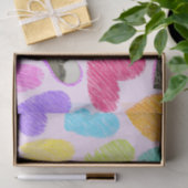 フォトバレンタインデー虹彩手描きハート 薄葉紙 (ギフト)