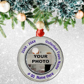 フォトバレーオーナメントパーソナライズされたチームのギフト メタルオーナメント
