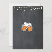 フォトバースデーパーティーメンズ応援ズビアーズ写真 招待状 (裏面)