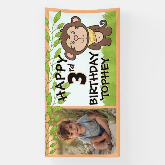 フォトバースデーパーティー 横断幕 (縦)