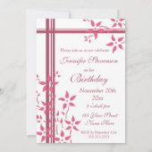 フォトバースデーパーティ招待状 招待状 (裏面)