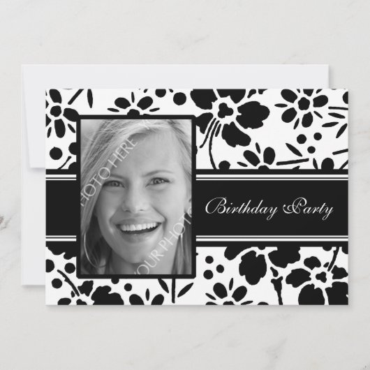 フォトバースデーパーティ招待状 招待状 (正面)