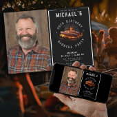 フォトバーベキュー50th誕生日パーティー 招待状