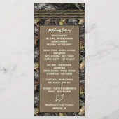 フォトバーラップ+彫刻ハート迷彩柄結婚式 プログラム (裏面)