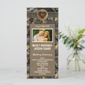 フォトバーラップ+彫刻ハート迷彩柄結婚式 プログラム (スタンド正面)