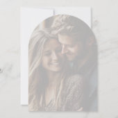 フォトバーンオレンジフローラアーチ婚約パーティ 招待状 (裏面)