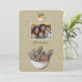 フォトパイン素朴スブランチフラットサンキューカード サンキューカード (スタンド正面)