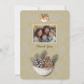 フォトパイン素朴スブランチフラットサンキューカード サンキューカード (正面)