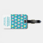 フォトパカスタムステルサイルボートパターン ラゲッジタグ (裏面横)