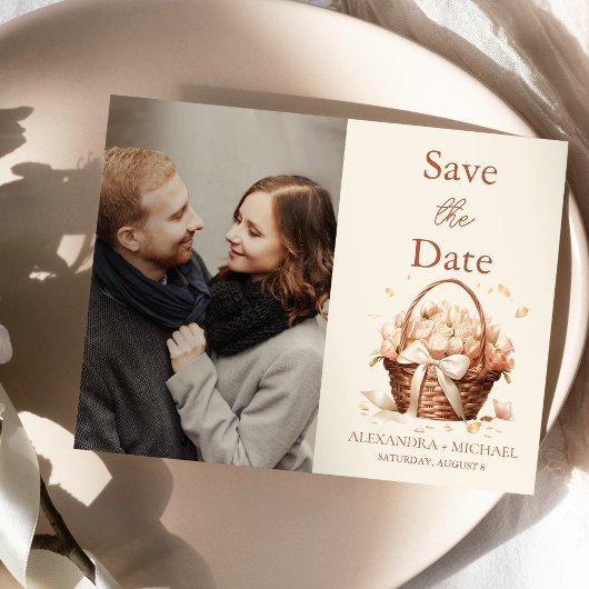 フォトパステルソフト赤面ピーチ結婚フローラ セーブザデート