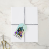 フォトパステルハッピーノーズミントフラワーカラフルグ卵 ギフトタグ (より糸付き)