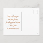 フォトパステルピンクフラワーハッピーノーズカラフルエッグ シーズンポストカード (裏面)