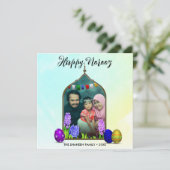 フォトパステルミントフラワーエッグカラフルハッピーノーズ シーズンカード (スタンド正面)