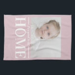 フォトパステルモダンピンクファミリーホームギフト キッチンタオル<br><div class="desc">フォトパステルモダンピンクファミリーホームギフト</div>