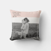 フォトパステルモダンピンクファミリーラブリーギフト クッション (正面)