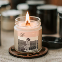 フォトパステルモダンピンクファミリーラブリーギフト スクエアシール