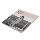 フォトパステルモダンピンクファミリーラブリーギフト タイル (側面)