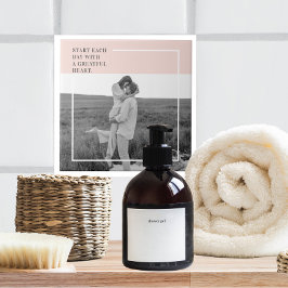 フォトパステルモダンピンクファミリーラブリーギフト タイル