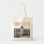 フォトパステルモダンピンクファミリーラブリーギフト トートバッグ (正面)