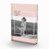 フォトパステルモダンピンクファミリーラブリーギフト フォトブロック (右)