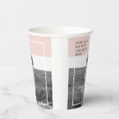 フォトパステルモダンピンクファミリーラブリーギフト 紙コップ (右)