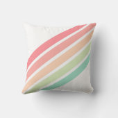 フォトパステルレインボーストライプズカスタムギフト クッション (裏面)