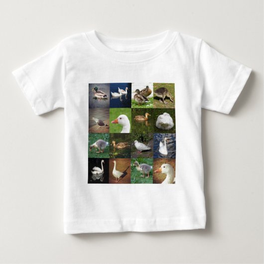 フォトパッチワーク広場 – 鳥 ベビーTシャツ (正面)