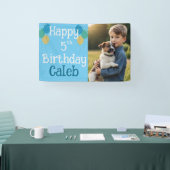 フォトパピパーソナライズされたー犬誕生日ポーティ 横断幕 (トレードショー)