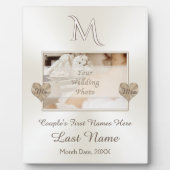 フォトパーソナモノグラムのライズブラケ結婚ット フォトプラーク (正面)