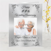 フォトパーソナライズされたの記念日カ結婚ード カード (黄色い花)